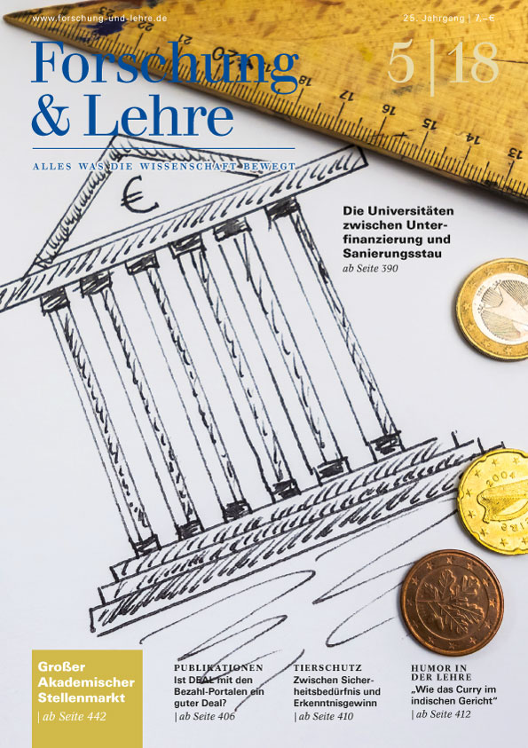 Cover Zeitschrift Forschung & Lehre 5/18