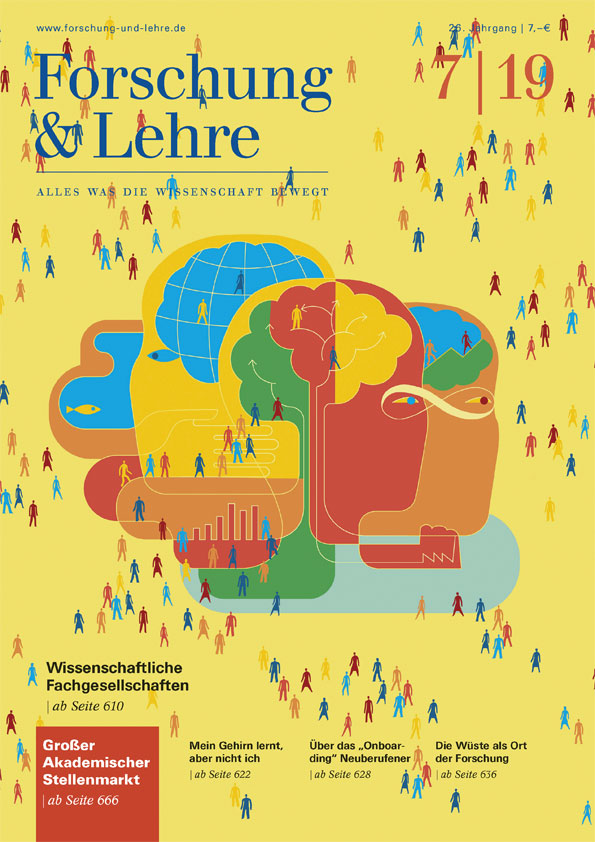 Titelbild der Juli-Ausgabe von Forschung & Lehre
