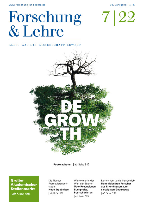 Titelbild der Juli-Ausgabe von "Forschung & Lehre"