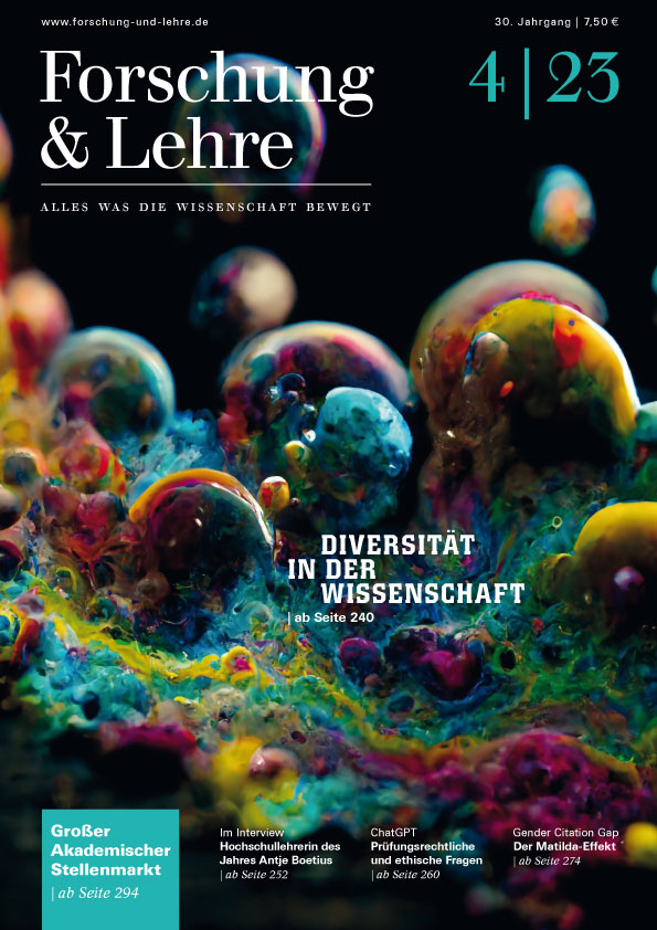 Titelbild der April-Ausgabe von Forschung & Lehre
