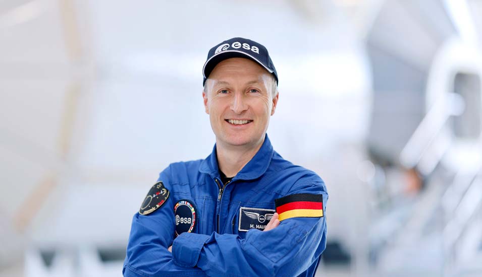 Esa-Astronaut Matthias Maurer im Europäischen Astronautenzentrum der Europäischen Raumfahrtagentur Esa.