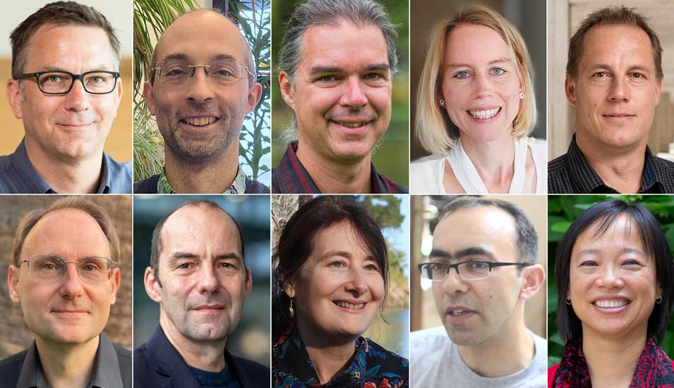 Portraitfotos der Personen aus der zweiten Auswahlrunde der Humboldt-Professuren 2022